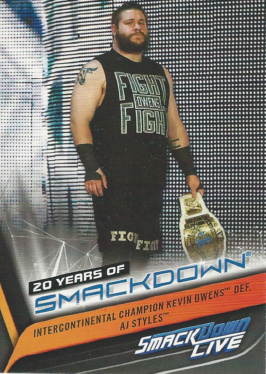 WWE Topps Smackdown 2019 Kevin Owens SD-35 trading card PW Catalog