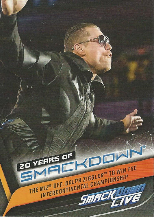 WWE Topps Smackdown 2019 The Miz SD-36 trading card PW Catalog