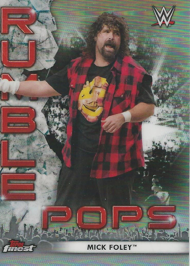 WWE Topps Finest 2021 Mick Foley RP-1 trading card PW Catalog