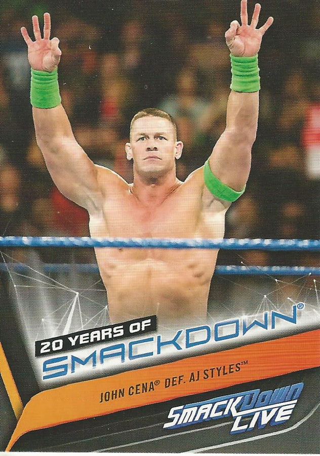 WWE Topps Smackdown 2019 John Cena SD-44 trading card PW Catalog