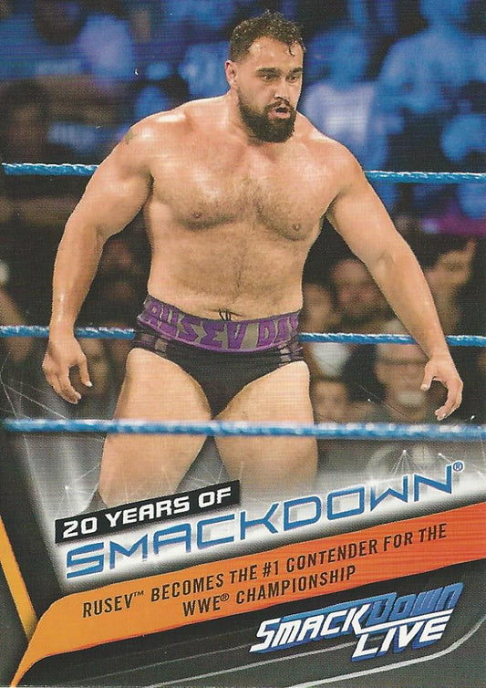 WWE Topps Smackdown 2019 Rusev SD-45 trading card PW Catalog