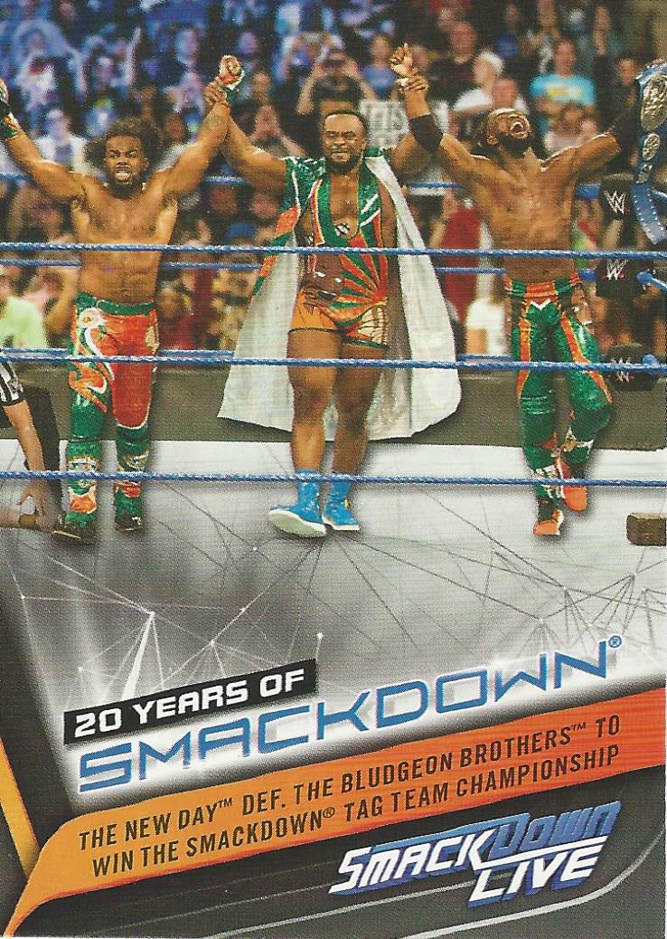 WWE Topps Smackdown 2019 New Day SD-46 trading card PW Catalog