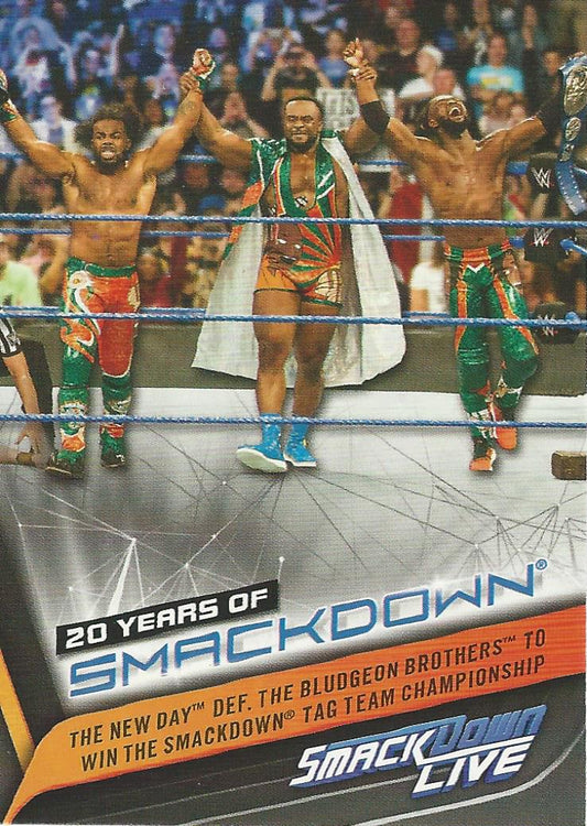 WWE Topps Smackdown 2019 New Day SD-46 trading card PW Catalog