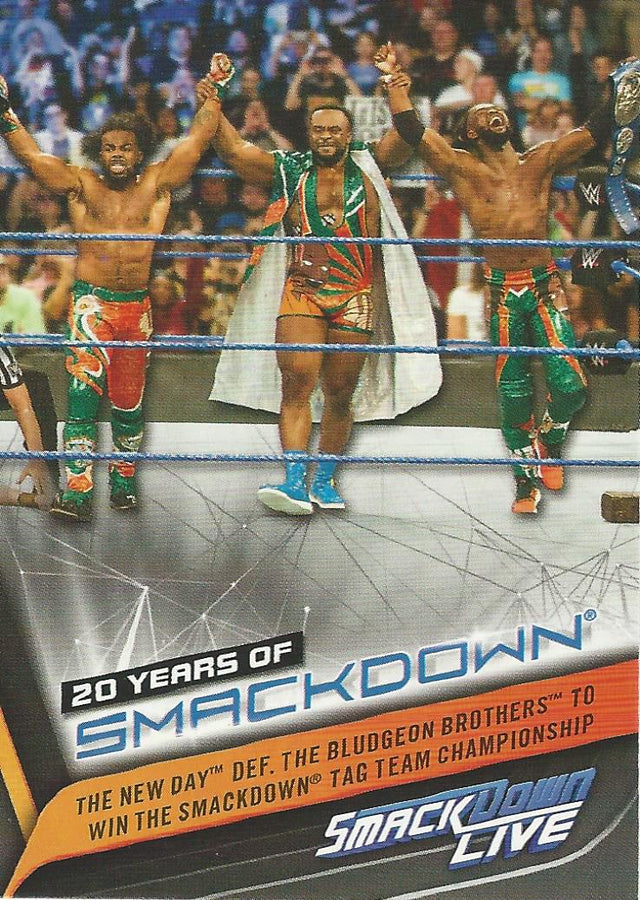 WWE Topps Smackdown 2019 New Day SD-46 trading card PW Catalog
