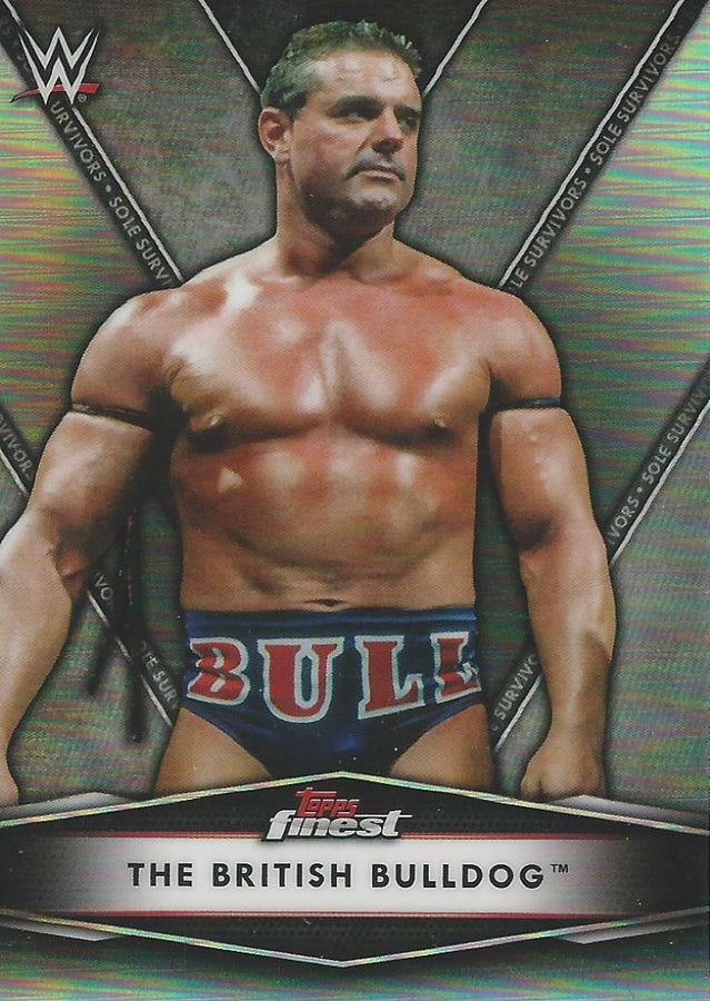 WWE Topps Finest 2021 British Bulldog SS-10 trading card PW Catalog