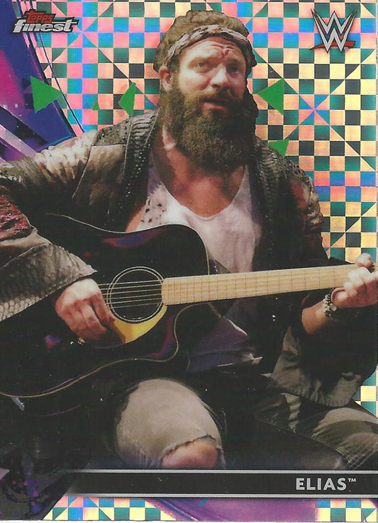 WWE Topps Finest 2021 Elias X-Fractor #12