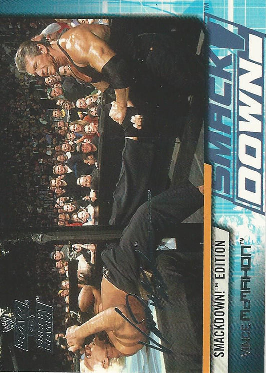 WWE Fleer Raw vs Smackdown 2002 Vince McMahon #62