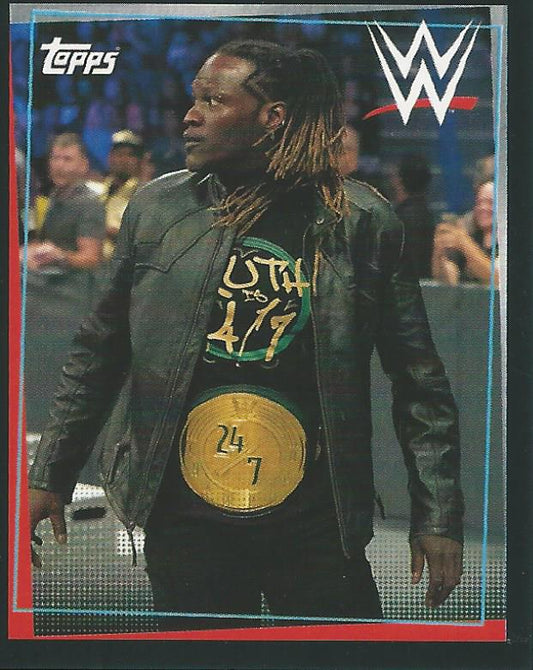 WWE Topps Road to Wrestlemania Stickers 2021 R-Truth #62