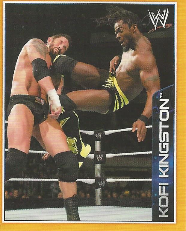 WWE Topps A-Z Sticker Collection 2014 Kofi Kingston #62