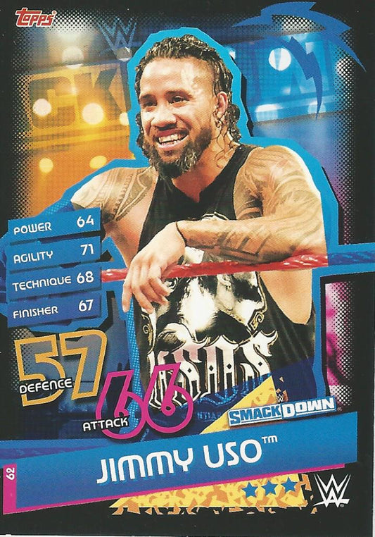 WWE Topps Slam Attax Reloaded 2020 Jimmy Uso #62