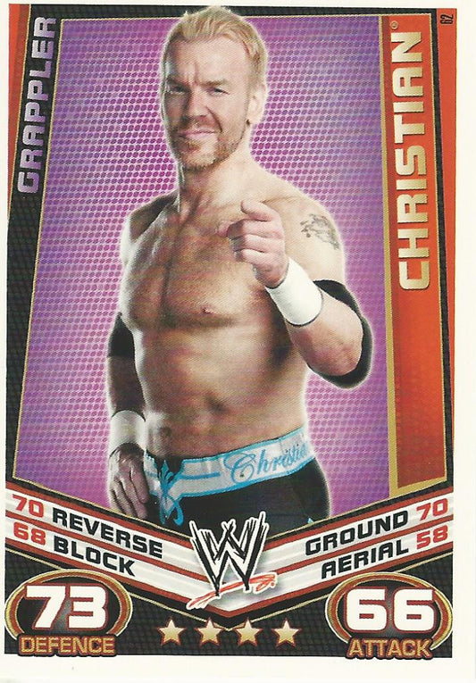 WWE Topps Slam Attax Rebellion 2012 Christian #62