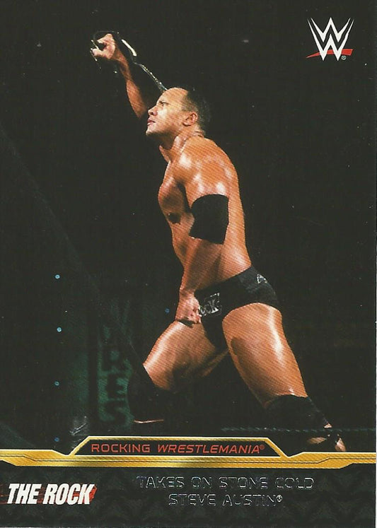 WWE Topps Road to Wrestlemania 2015 The Rock 2 of 8 trading card PW Catalog