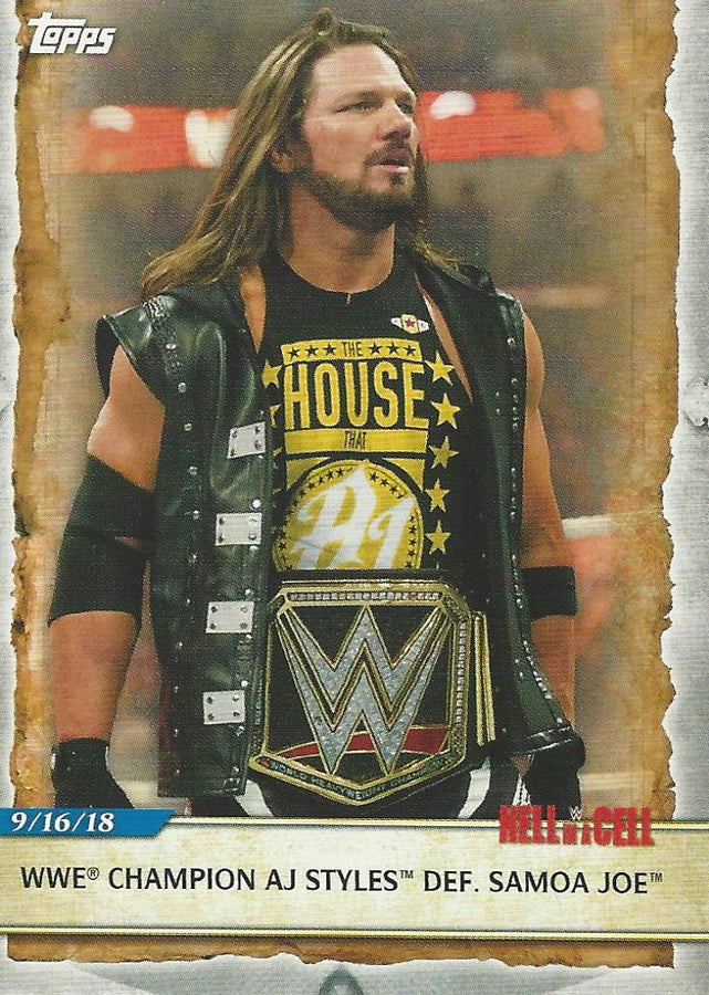 WWE Topps Road to Wrestlemania 2020 AJ Styles #62