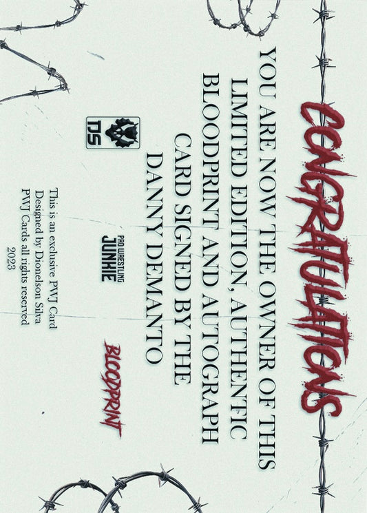 Bloodprint – Danny Demanto trading card PWcatalog