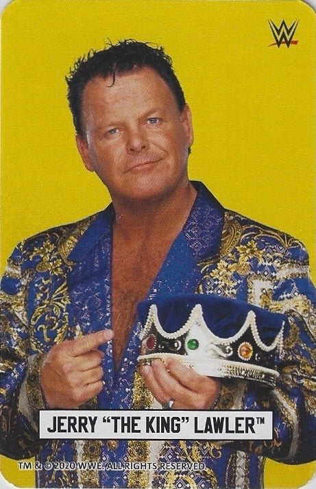 Jerry “the King” Lawler – Flying Fistdrop trading card PW Catalog