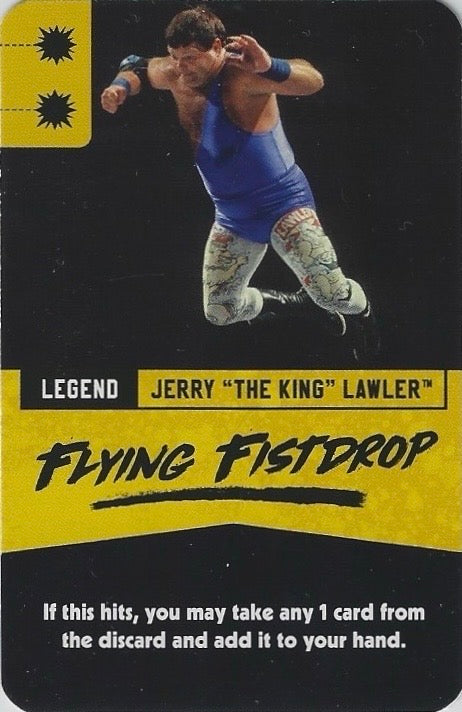 Jerry “the King” Lawler – Flying Fistdrop trading card PW Catalog