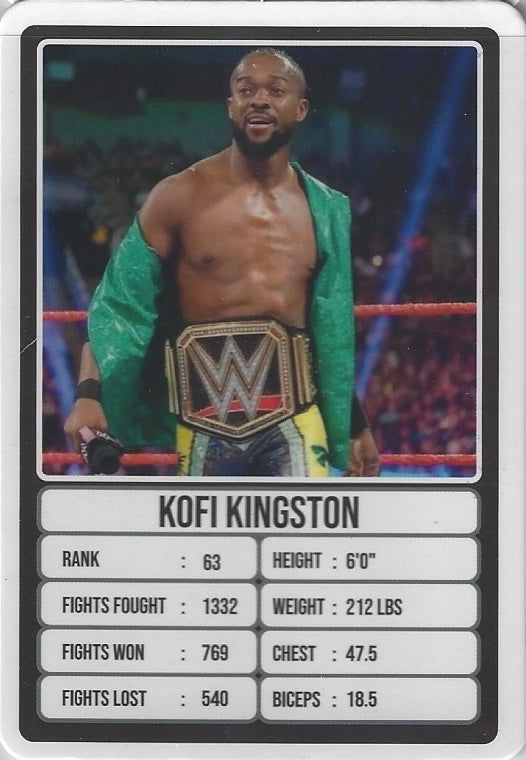 Kofi Kingston trading card PW Catalog