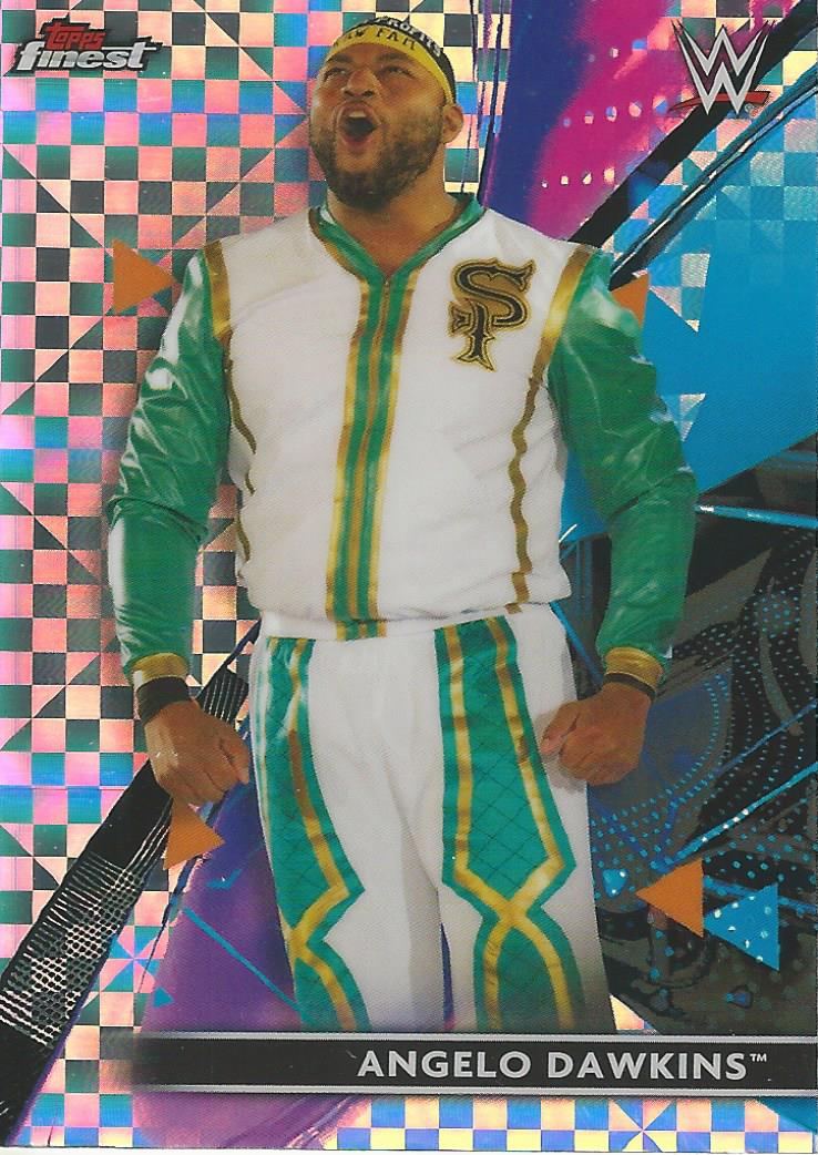 WWE Topps Finest 2021 Angelo Dawkins X-Fractor #42