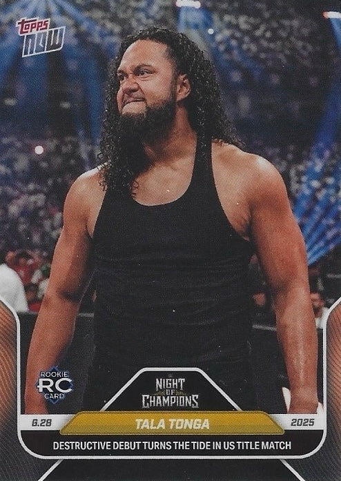 Tala Tonga Destructive Debut Turns the Tide in US Title Match trading card PW Catalog