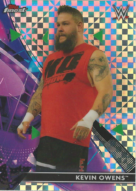 WWE Topps Finest 2021 Kevin Owens X-Fractor #56