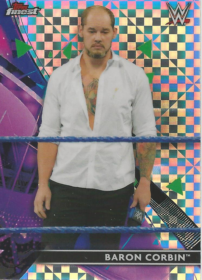 WWE Topps Finest 2021 Baron Corbin X-Fractor #57