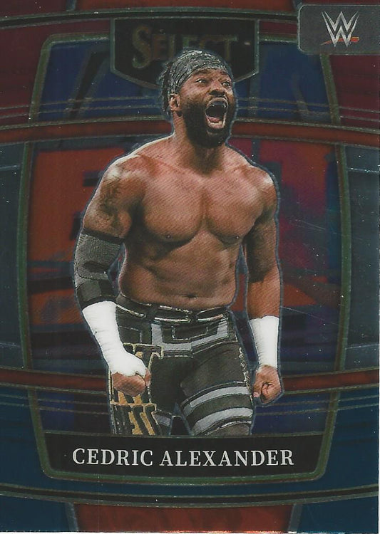 WWE Panini Select 2022 Red/Silver/Blue Cedric Alexander #25