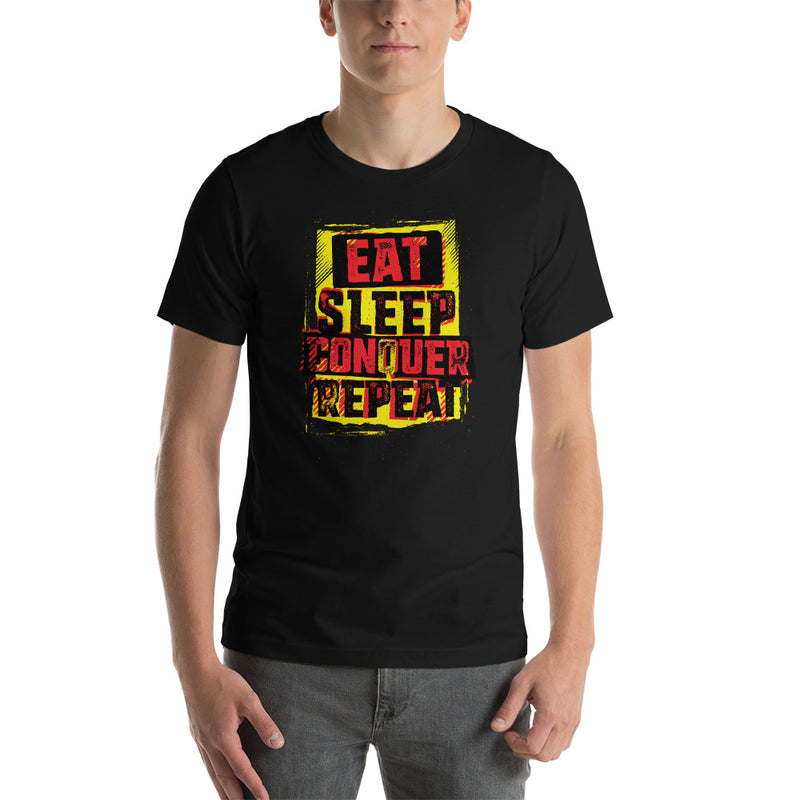 Brock Lesnar "Eat Sleep Conquer Repeat" Logo Unisex T-Shirt T-Shirt PW Catalog