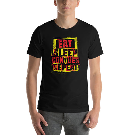 Brock Lesnar "Eat Sleep Conquer Repeat" Logo Unisex T-Shirt T-Shirt PW Catalog