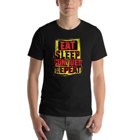Brock Lesnar "Eat Sleep Conquer Repeat" Logo Unisex T-Shirt