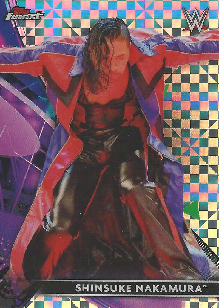 WWE Topps Finest 2021 Shinsuke Nakamura X-Fractor #70