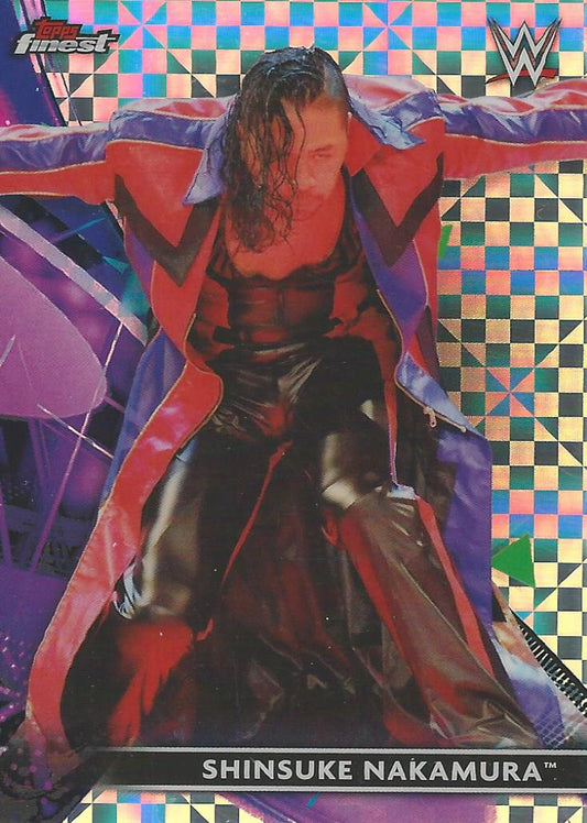 WWE Topps Finest 2021 Shinsuke Nakamura X-Fractor #70