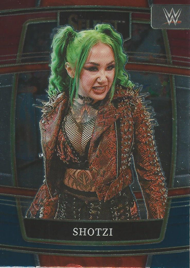WWE Panini Select 2022 Red/Silver/Blue Shotzi #34