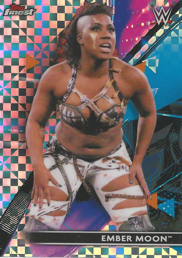 WWE Topps Finest 2021 Ember Moon X-Fractor #83