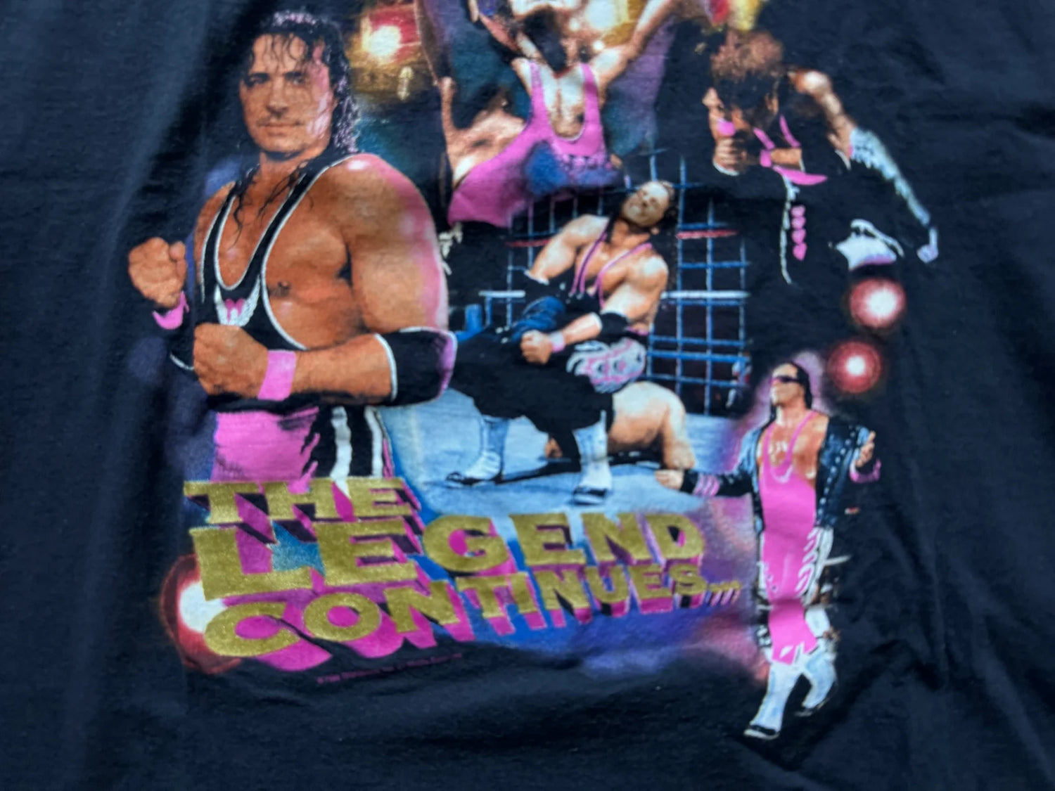 996 WWF Bret “ The Hitman” Hart T-shirt Pwcatalog