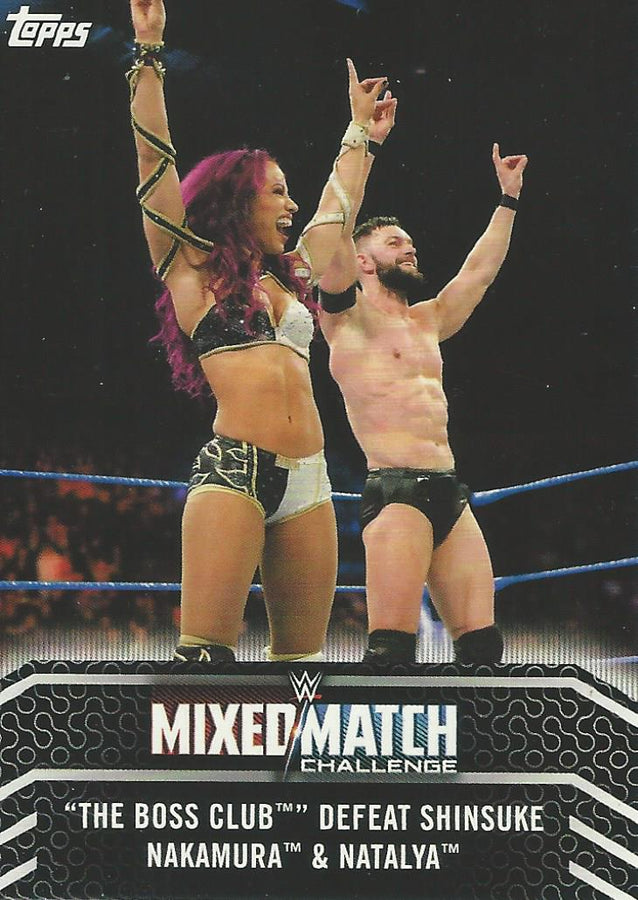 WWE Topps Women Division 2018 Sasha Banks and Finn Balor MM-13 trading card PW Catalog