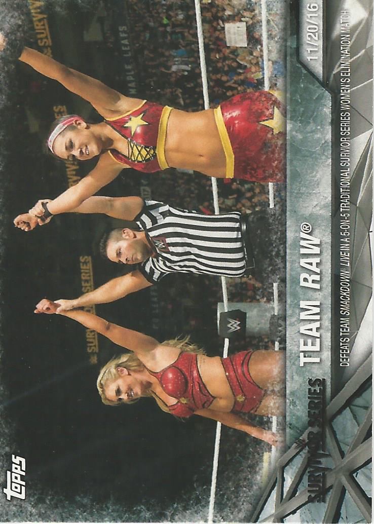 WWE Topps Women Division 2017 Team Raw WWE-13 trading card PW Catalog