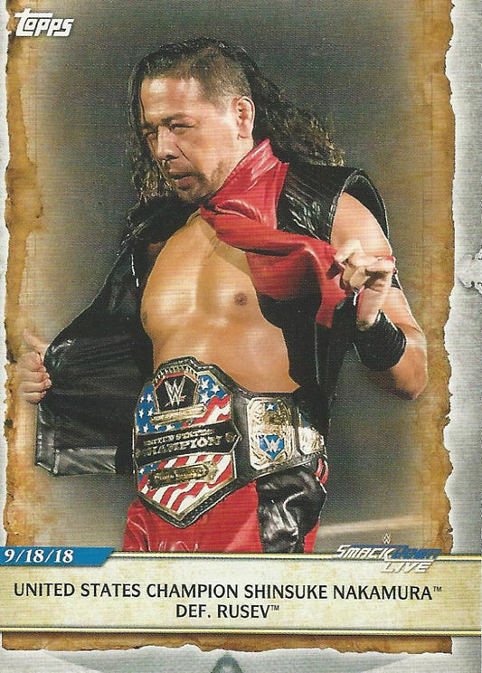 WWE Topps Road to Wrestlemania 2020 Shinsuke Nakamura #63