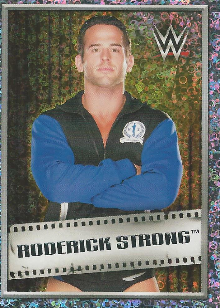 WWE Topps 2018 Stickers Roderick Strong Foil #63