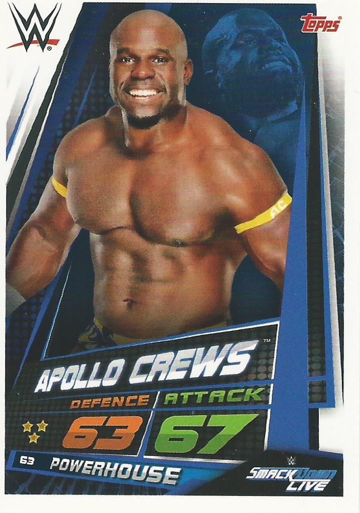 WWE Topps Slam Attax Universe 2019 Apollo Crews #63