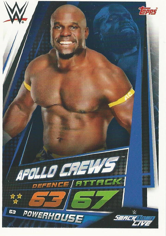 WWE Topps Slam Attax Universe 2019 Apollo Crews #63