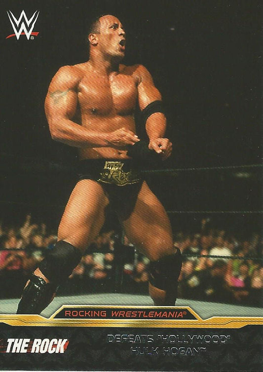 WWE Topps Road to Wrestlemania 2015 The Rock 3 of 8 trading card PW Catalog