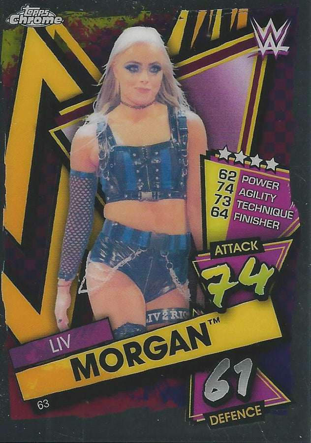 WWE Topps Slam Attax Chrome 2021 Liv Morgan #63