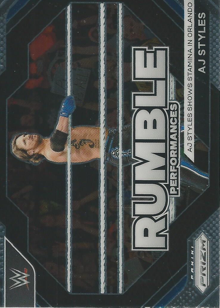 WWE Panini Prizm 2024 Rumble Performances AJ Styles #15