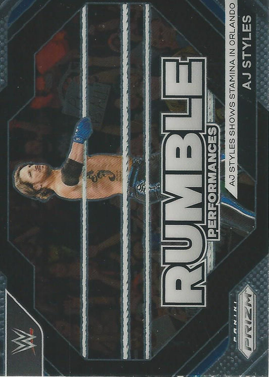 WWE Panini Prizm 2024 Rumble Performances AJ Styles #15