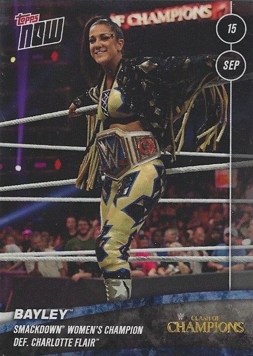 Bayley Smackdown Women’s Champion DEF. Charlotte Flair
