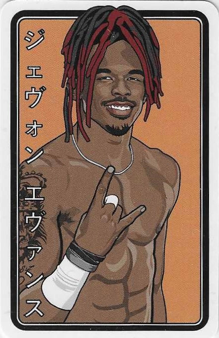 Je’von Evans trading card PW Catalog