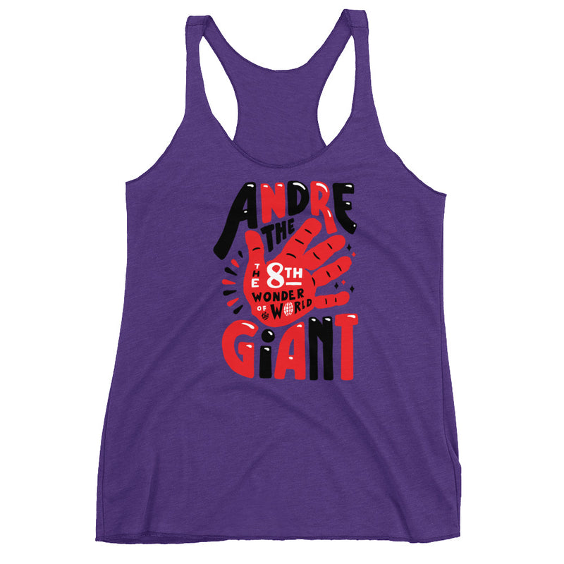 Andre the Giant "8th Wonder Illustrated" Women's Racerback Tank Top