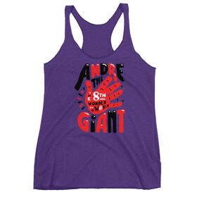 Andre the Giant "8th Wonder Illustrated" Women's Racerback Tank Top