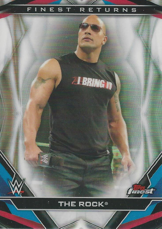 WWE Topps Finest 2020 The Rock R-4 trading card PW Catalog
