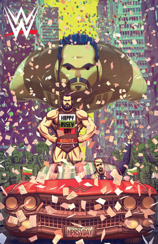 WWE Vol. 18 It Was the Day Before Rusev Day Comic Book by Boom! Studios Cover D